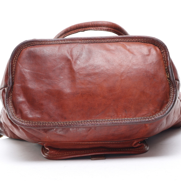 Noonday Collection Leather Handbag Purse Shoulder Boho Bag 6x11x11 Brown - Picture 6 of 15